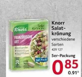 Selgros Knorr Salatkrönung Angebot