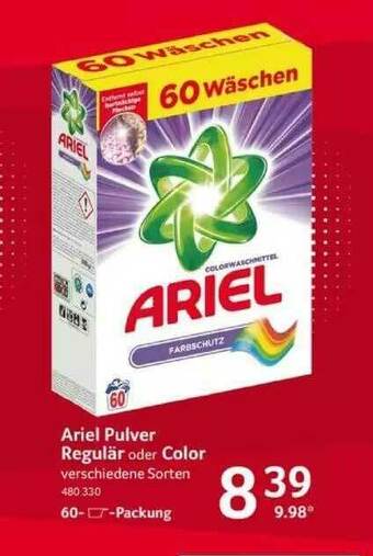 Selgros Ariel Pulver Regulär Oder Color Angebot