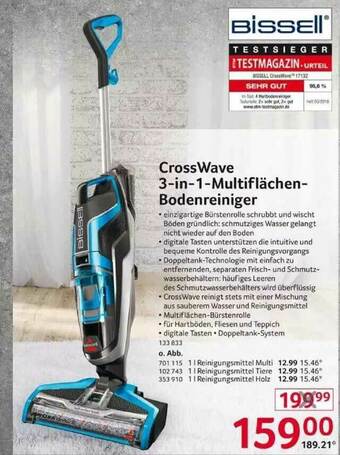 Selgros Bissell Crosswave 3in1-multiflächen-bodenreiniger Angebot