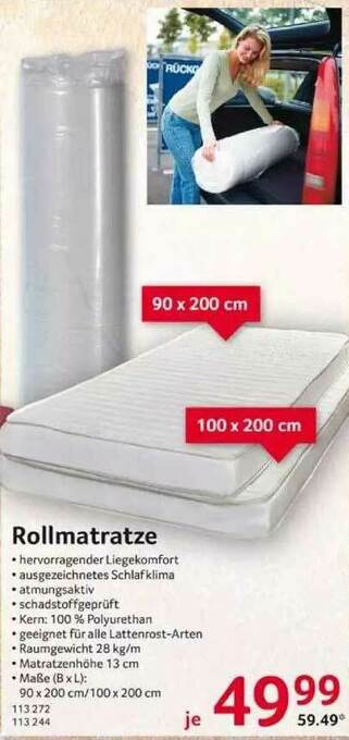 Selgros Rollmatratze Angebot