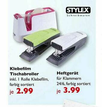 Vedes Stylex Klebefilm Tischabroller Oder Heftgerät Angebot