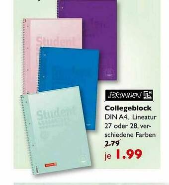 Vedes Brunnen Collegeblock Angebot