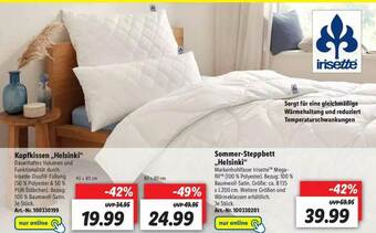 Lidl Kopfkissen Oder Sommer-steppbett „helsinki” Angebot