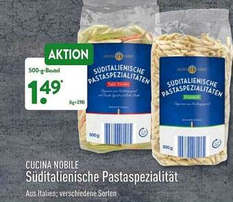 Aldi Nord Cucina Nobile Süditalienische Pastaspezialität Angebot