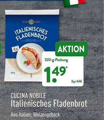 Aldi Nord Cucina Nobile Italienisches Fladenbrot Angebot