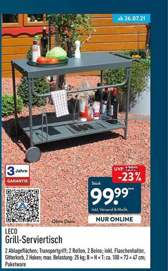 Aldi Nord Leco Grill-serviertisch Angebot