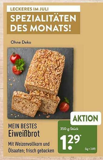 Aldi Nord Mein Bestes Eiweißbrot Angebot