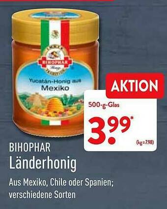 Aldi Nord Bihophar Länderhonig Angebot