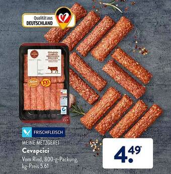 Aldi Süd Meine Metzgerei Cevapcici Angebot