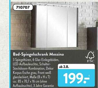 Aldi Süd Bad-spiegelschrank Messina Angebot