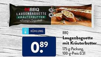 Aldi Süd Bbq Laugenbaguette Mit Kräuterbutter Angebot