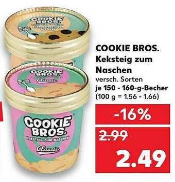 Kaufland Cookies Bros. Keksteig Zum Naschen Angebot