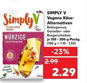 Kaufland Simply V Vegane Käse Alternativen Angebot