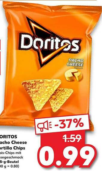 Kaufland Doritos Nacho Cheese Tortilla Chips Angebot