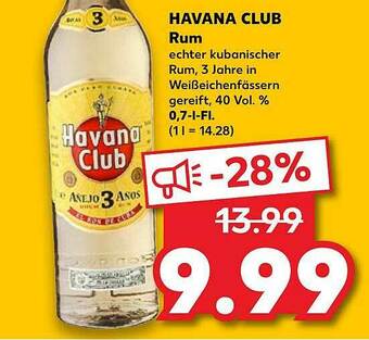 Kaufland Havana Club Rum Angebot