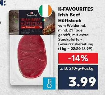 Kaufland K-favourites Irish Beef Hüfsteak Angebot