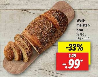 Lidl Welt- Meisterbrot Angebot