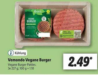 Lidl Vemondo Vegane Burger Angebot