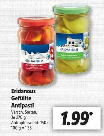 Lidl Eridanous Gefüllte Antipasti Angebot