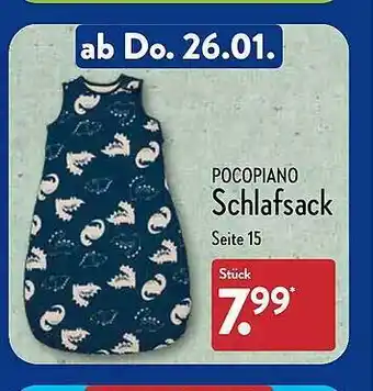 Aldi Nord Pocopiano schlafsack Angebot