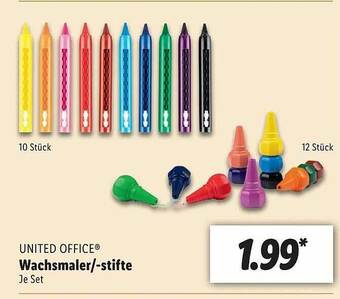 Lidl United Office Wachsmaler--stifte Angebot