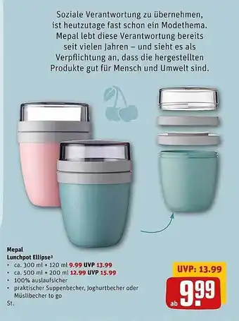 REWE Mepal lunchpot ellipse Angebot