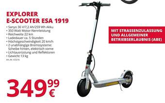 A.T.U. Explorer E-scooter Esa 1919 Angebot