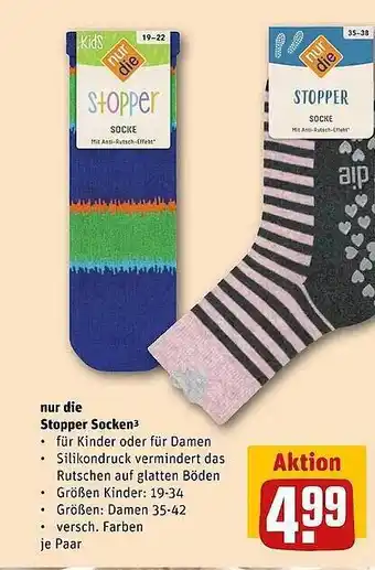 REWE Nur die stopper socken Angebot