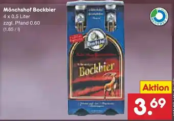 Netto Marken-Discount Mönchshof Bockbier 4x0,5 Liter Angebot