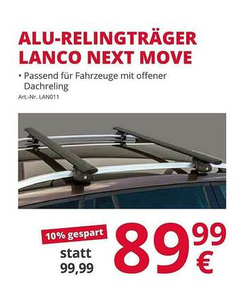 A.T.U. Alu-relingträger Lanco Next Move Angebot