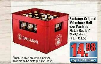 alldrink Paulaner Original Münchner Hell Oder Paulaner Natur Radler Angebot