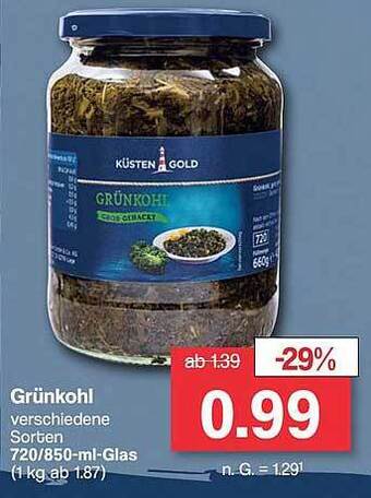 Famila Nord West Küstengold grünkohl Angebot