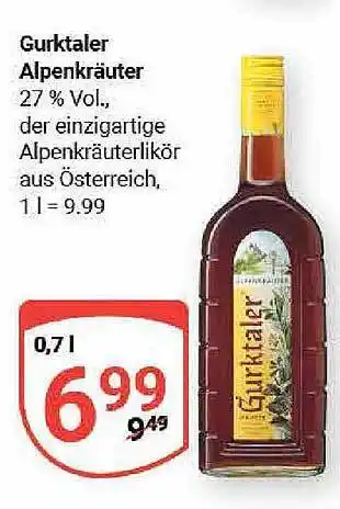 Globus Gurktaler alpenkräuter Angebot