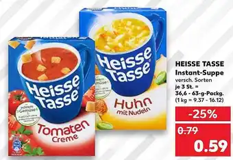 Kaufland Heisse tasse instant-suppe Angebot