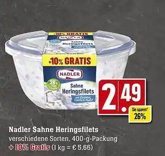 E-Center Nadler sahne heringsfilets Angebot