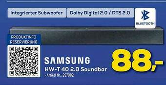 Euronics Berlet Samsung Hw-t 40 2.0 Soundbar Angebot