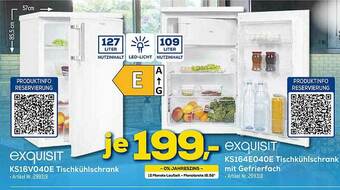 Euronics Berlet Exquisit Ks16v040e Tischkühlschrank Exquisit Ks164e040e Tischkühlschrank Mit Gefrierfach Angebot