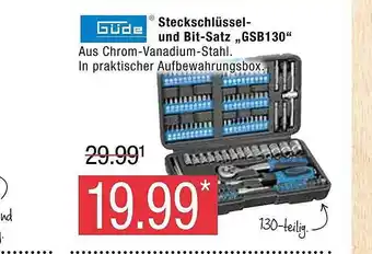 Marktkauf Güde steckschlüssel- und bit-satz „gsb130“ Angebot