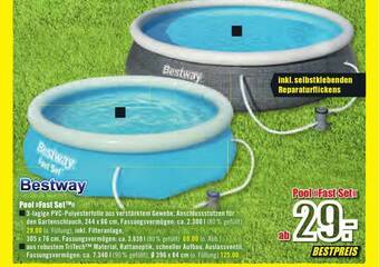 B1 Discount Baumarkt Bestway Pool „fast Set” Angebot