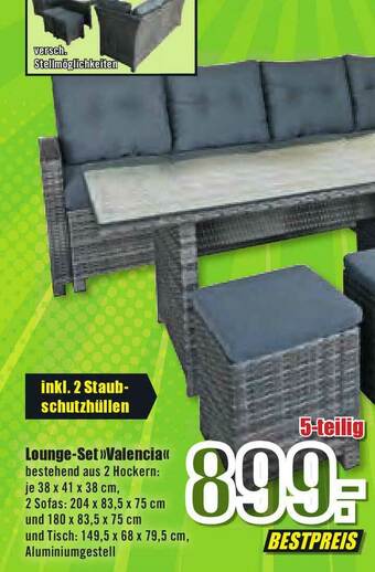 B1 Discount Baumarkt Lounge-set „valencia” Angebot