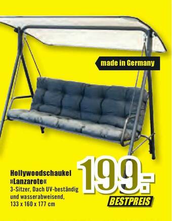 B1 Discount Baumarkt Hollywoodschaukel „lanzarote” Angebot