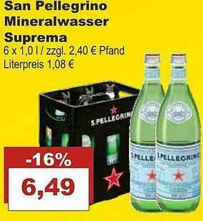 Bilgro San Pellegrino Mineralwasser Suprema Angebot