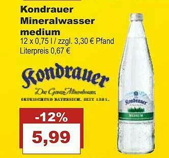 Bilgro Kondrauer Mineralwasser Medium Angebot