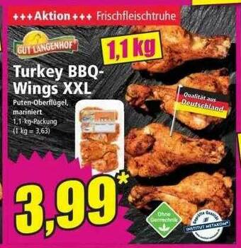 Norma Turkey Bbq-wings Xxl Angebot