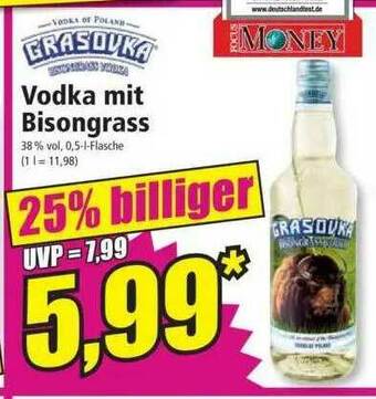 Norma Grasovka Vodka Mit Bisongrass Angebot