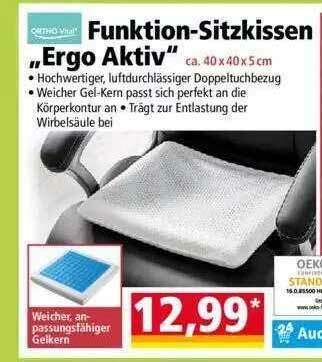 Norma Orthovital Funktion-sitzkissen „ergo Aktiv” Angebot