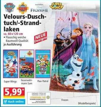 Norma Velours-duschtuch Oder -strandlaken Angebot