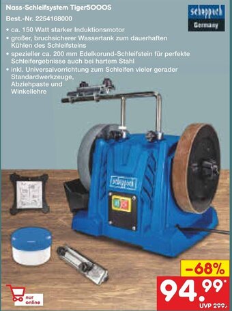 Netto Marken-Discount Scheppach Nass Schleifsystem Tiger5000S Angebot