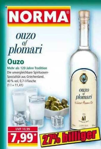 Norma Ouzo Of Plomari Angebot