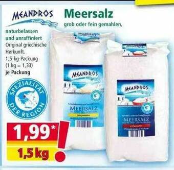 Norma Meandros Meersalz Angebot